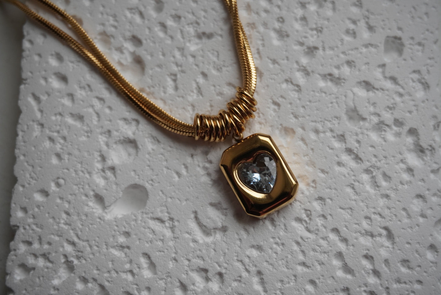 Chunky heart necklace