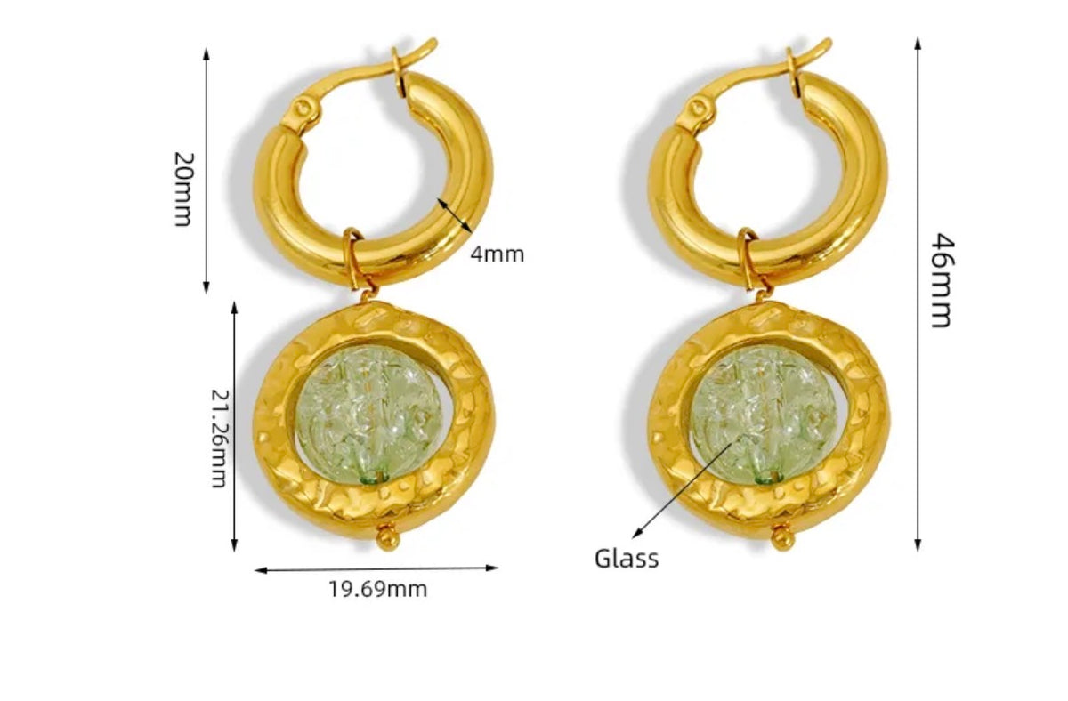 Chunky jellyball earrings