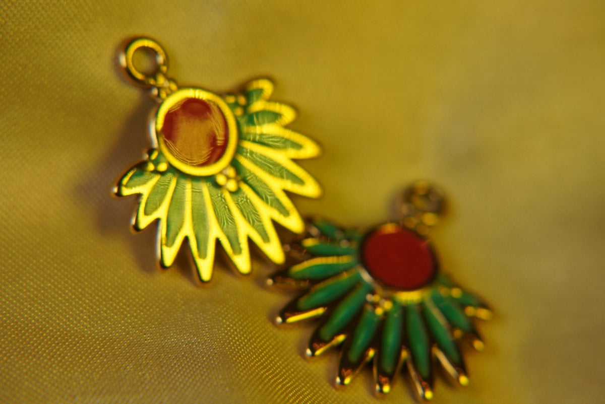 Peacock Feather Charm