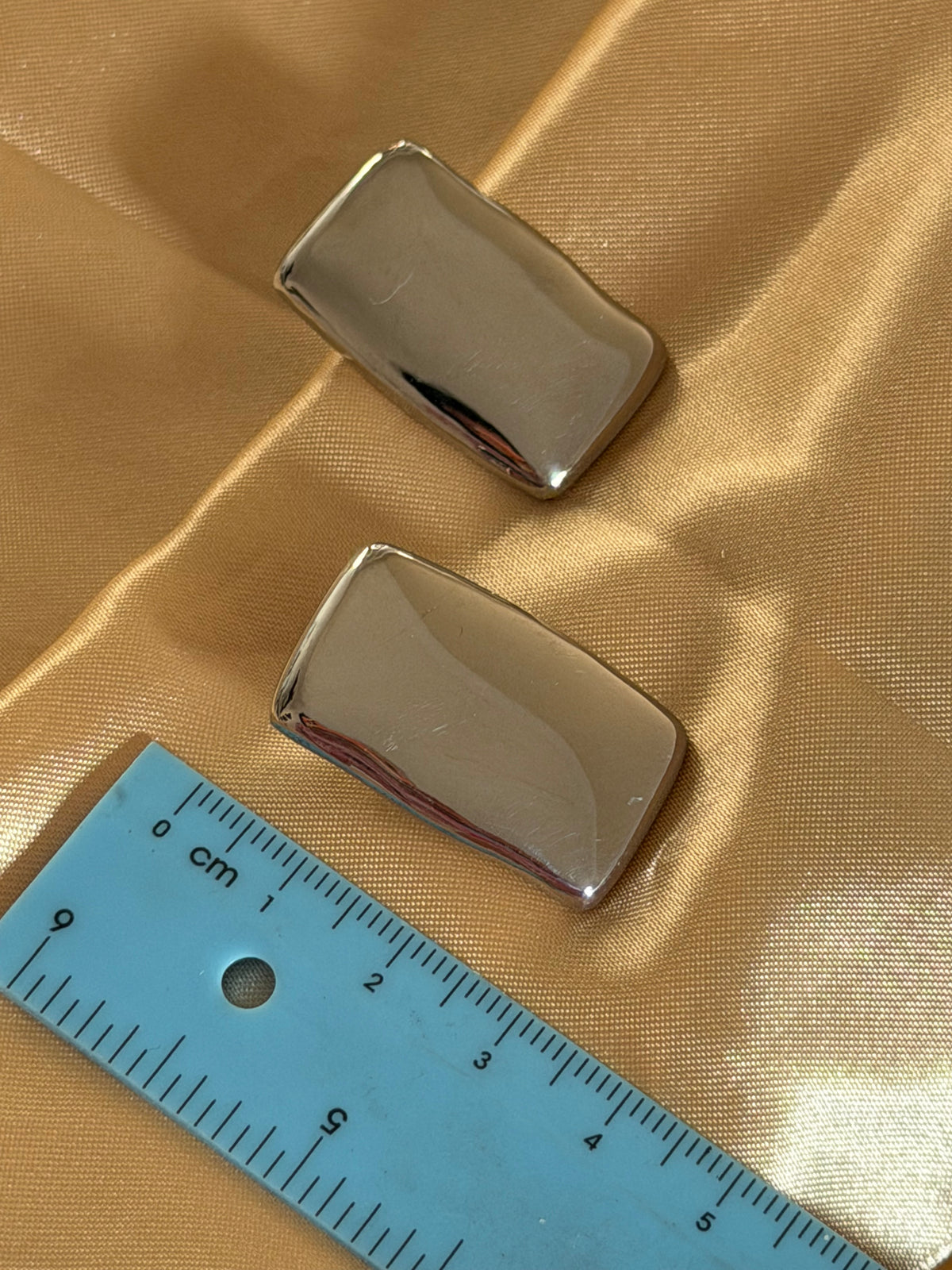 Chunky Rectangular Earrings