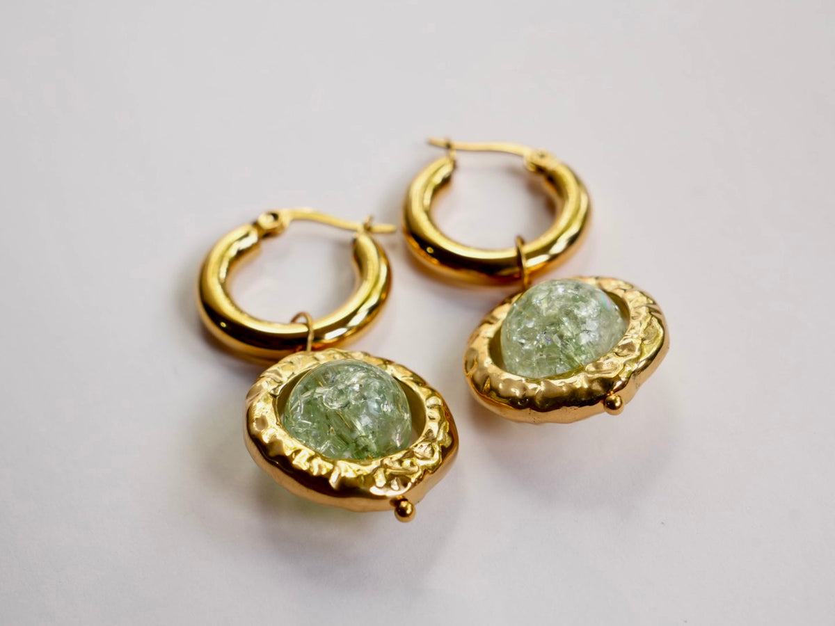 Chunky jellyball earrings
