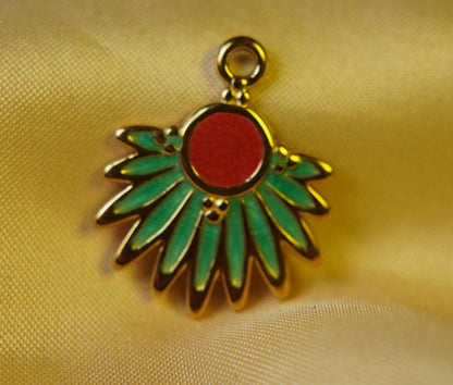 Peacock Feather Charm