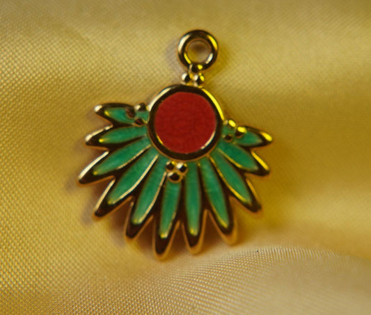 Peacock Feather Charm