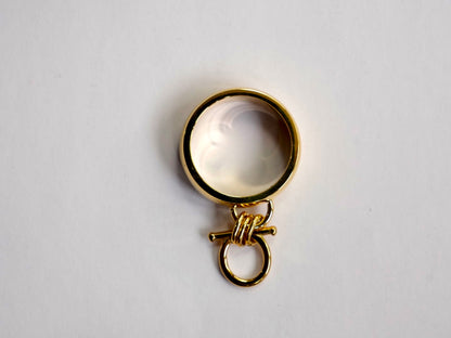 Chunky charm ring