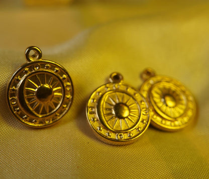 Crescent and Sun charm