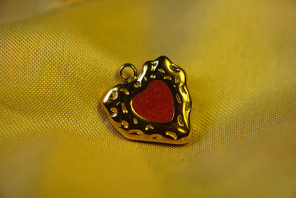 Red heart charm