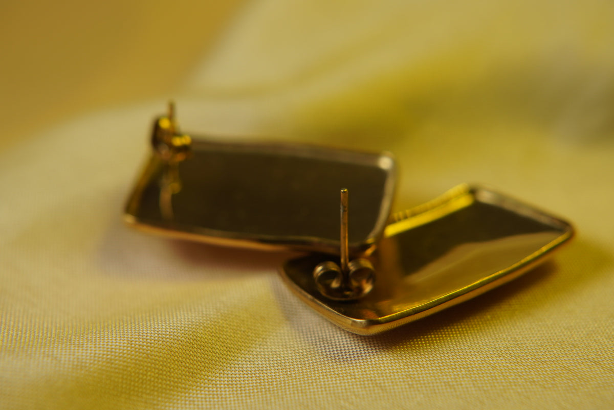 Chunky Rectangular Earrings