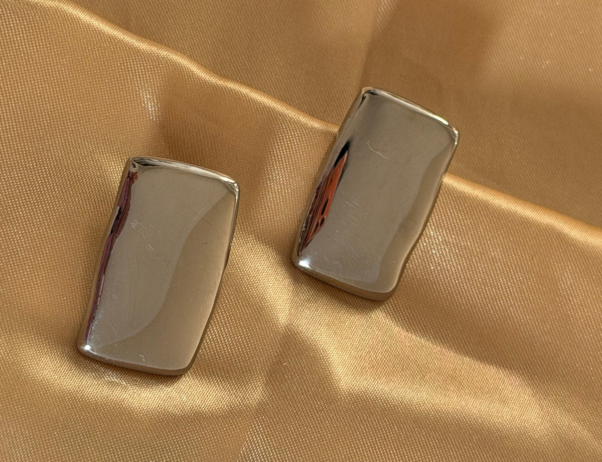 Chunky Rectangular Earrings