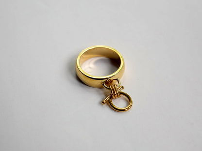Chunky charm ring