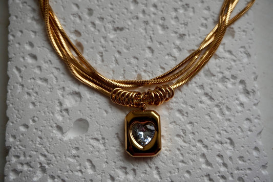 Chunky heart necklace