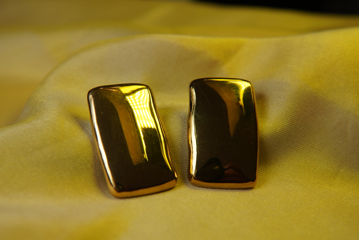 Chunky Rectangular Earrings