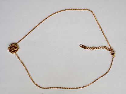 Gold eveil eye chocker