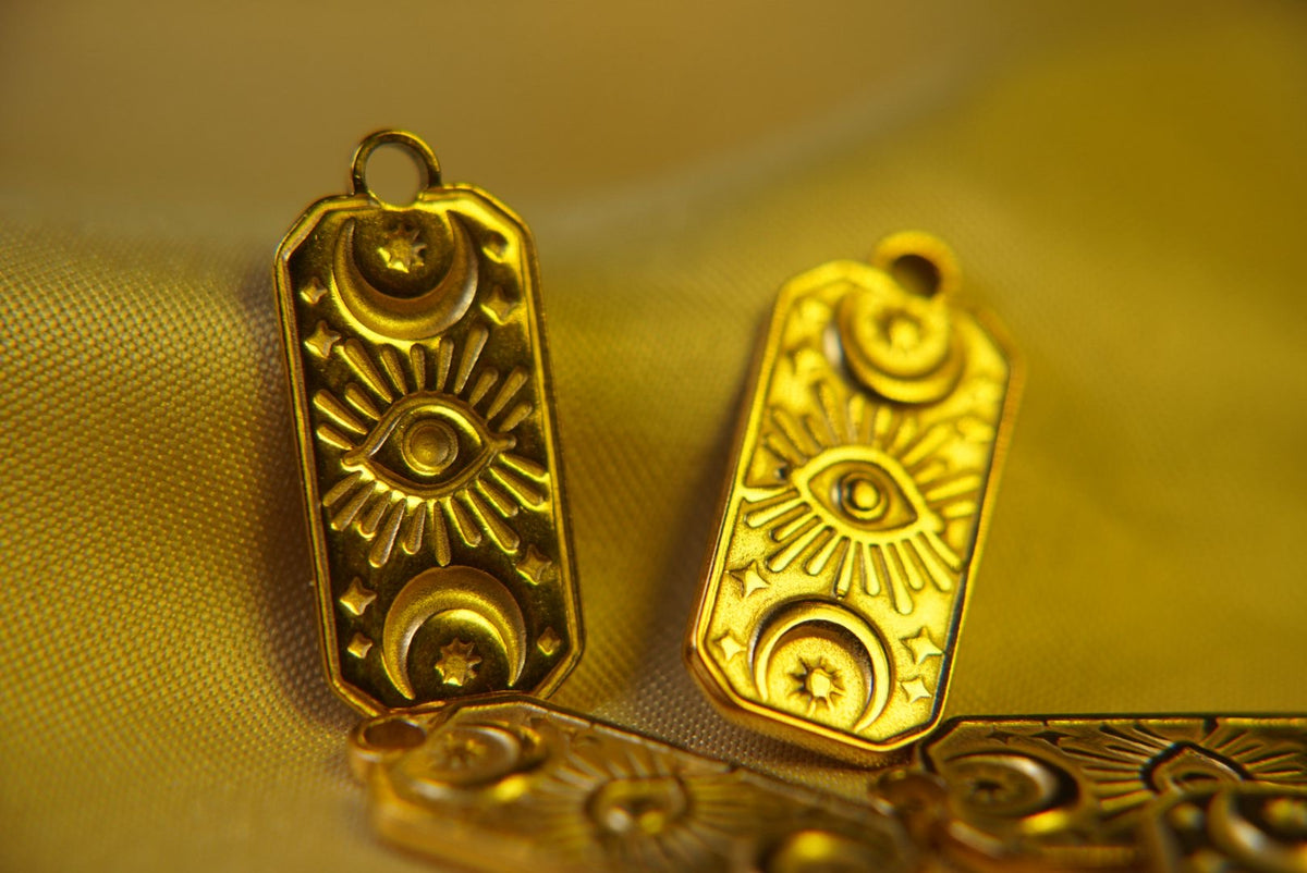 Gold Evil Eye Charm