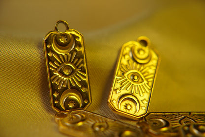 Gold Evil Eye Charm