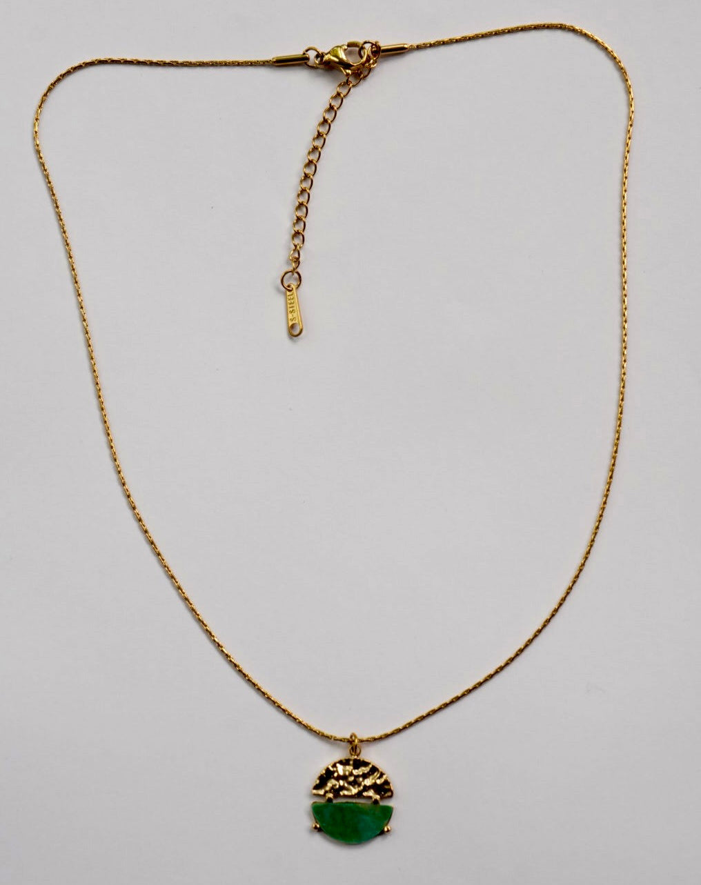 Abstract natural stone necklace