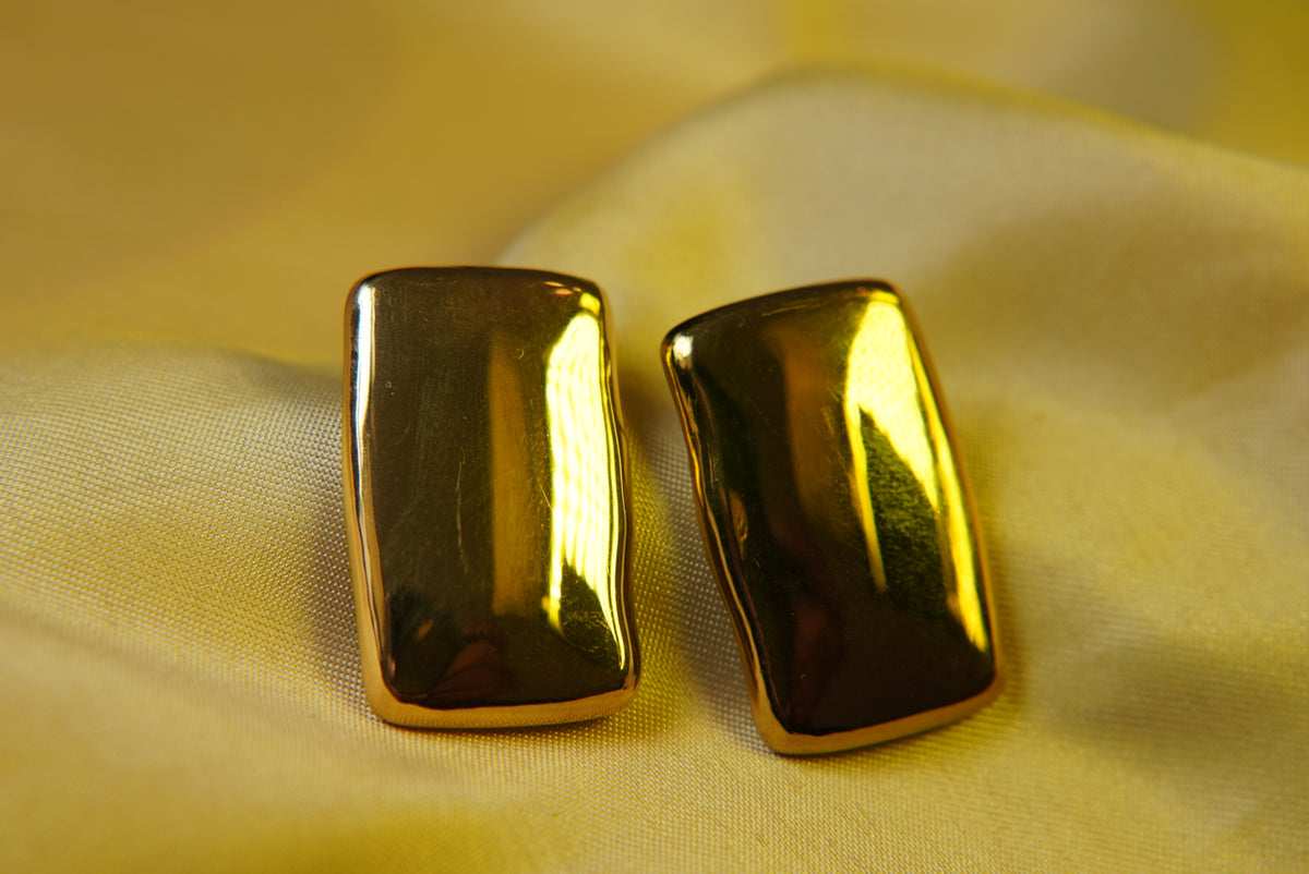 Chunky Rectangular Earrings