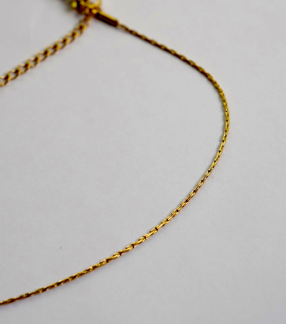 Abstract natural stone necklace