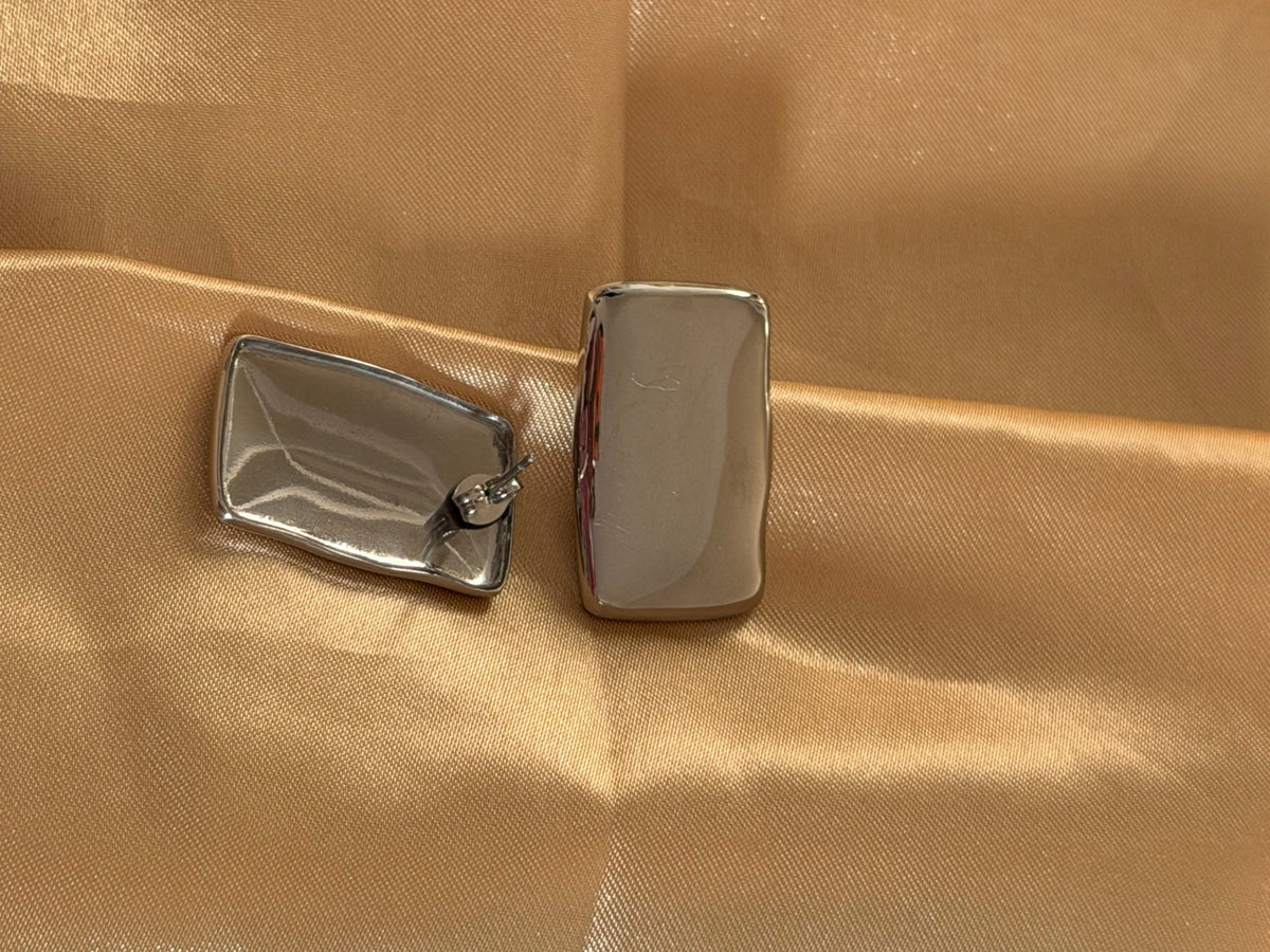 Chunky Rectangular Earrings