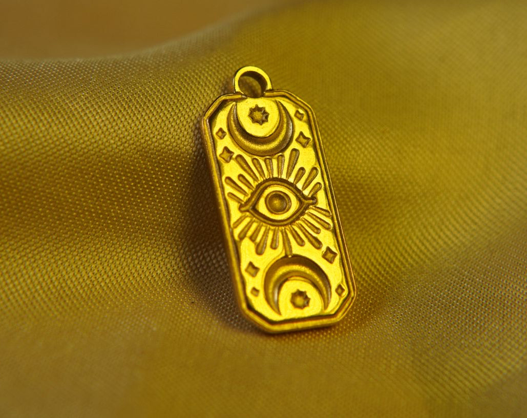 Gold Evil Eye Charm