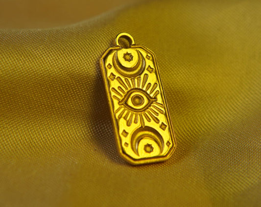 Gold Evil Eye Charm